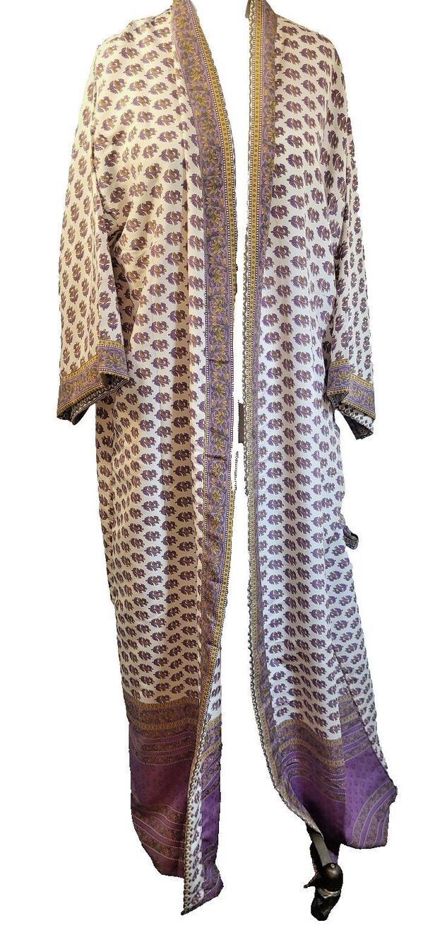 Gorgeous Silk Robe Made From Recycled Saris Kimono Style One Size